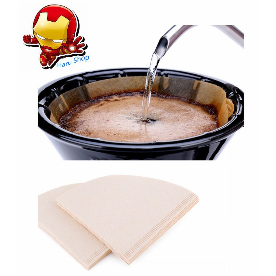 Giấy lọc cà phê Yami Coffee Filter 2-4 người hộp (hộp 100 miếng) - HanruiOffical