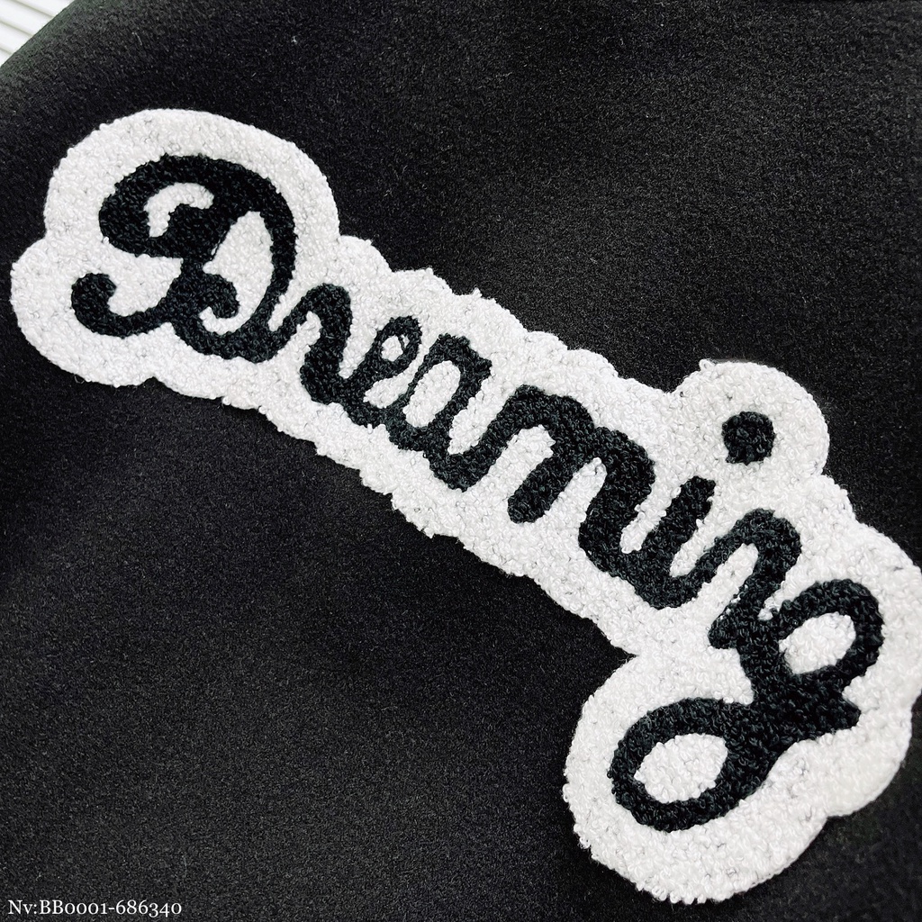 Áo Khoác BoomBer Nam Thêu Hình Cực Chất - Áo Khoác BoomBer Nam Chất Vải Dạ Tay Da 2 Lớp DT STORE MENWEAR