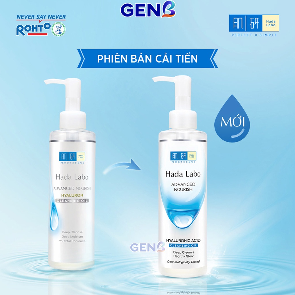 Bộ Chăm Sóc Da Mặt COMBO HADA LABO Advanced Nourish TRẮNG Srm Sữa Rửa Mặt+Dầu Tẩy Trang+Kem Dưỡng Ẩm Da+Nước Lotion GENB