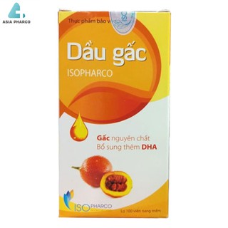 DẦU GẤC ISOPHARCO– GẤC NGUYÊN CHẤT BỔ SUNG THÊM DHA