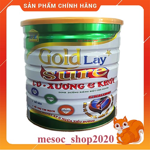 [Date mới nhất] Sữa xương khớp Goldlay 900g - Dành cho người bị bệnh về cơ xương khớp, loãng xương, tiểu đường