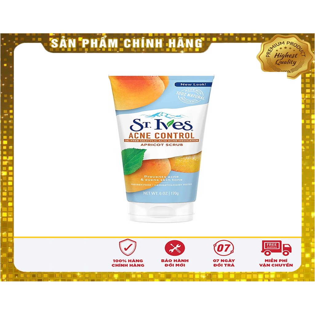 Sữa Rửa Mặt Tẩy Tế Bào Chết St.Ives Quả Mơ Tươi Mát 170g