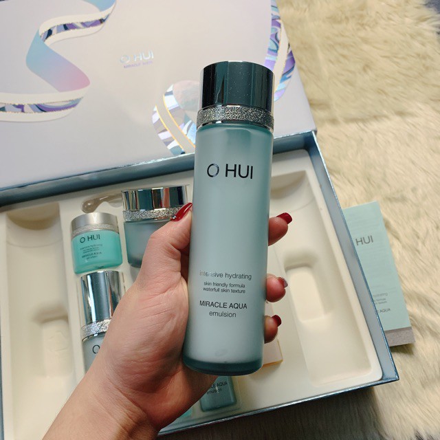 {Hàng chính hãng}  Bộ dưỡng cấp nước - thải độc tố cho da Ohui Miracle Aqua fullsize