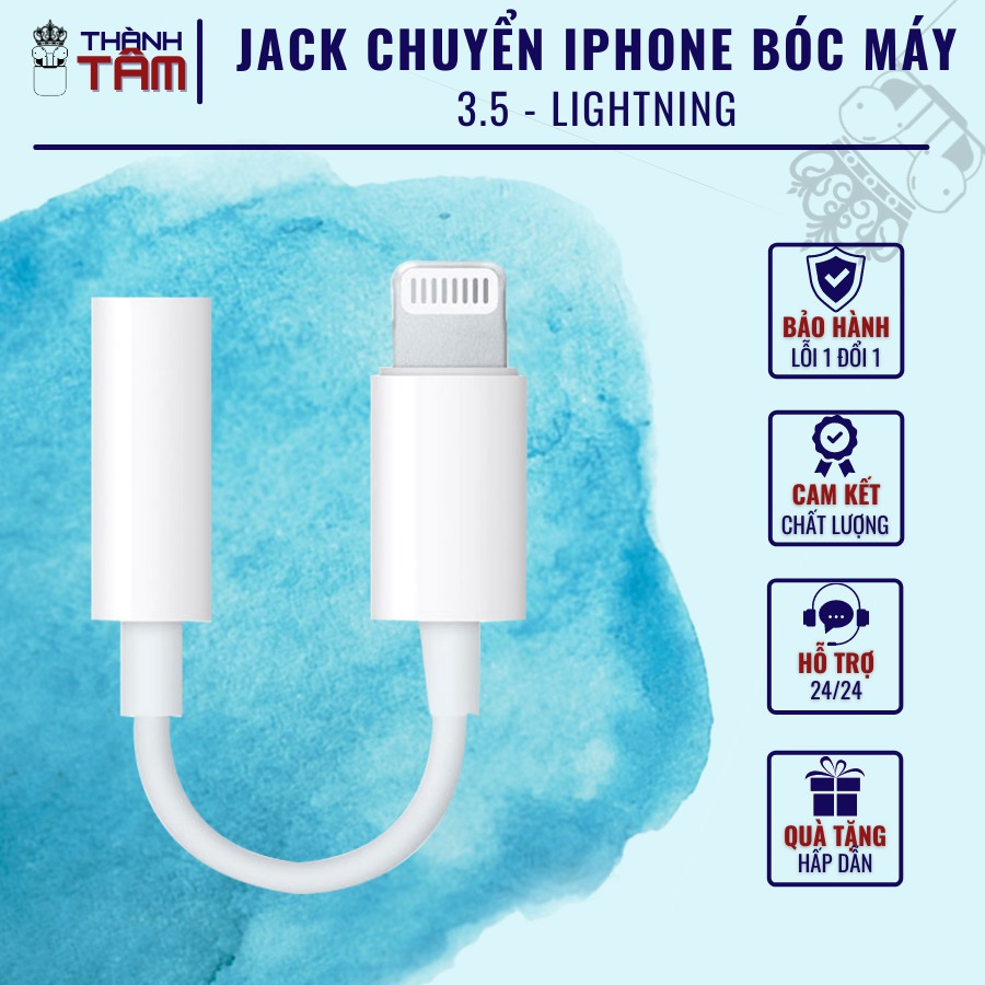 Jack Chuyển Iphone 3.5 sang Lightning Bóc Máy (Có video hướng dẫn phân biệt với hàng Fake)