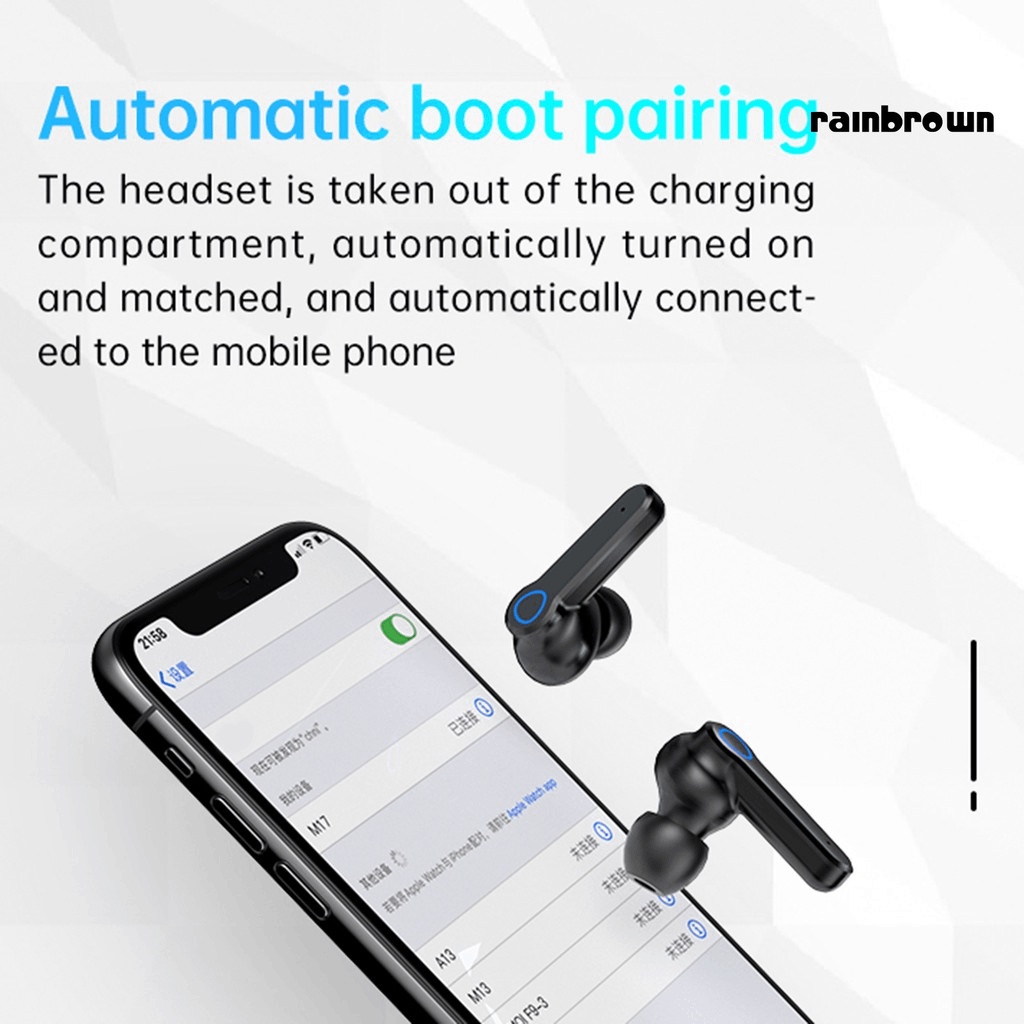 Tai Nghe Bluetooth M19 Cảm Ứng Thông Minh Chống Ồn Tốt Bass Mạnh Pin 2500mah-mã m19