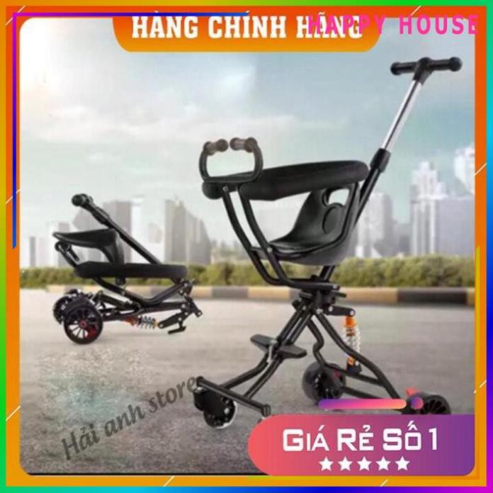 [XẢ KHO - CAO CẤP] Xe đẩy du lịch gấp gọn 2 chiều 4 bánh cho bé