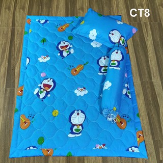 Bộ chăn gối cho bé đi học mầm non có ruột gối 0-5 tuổi