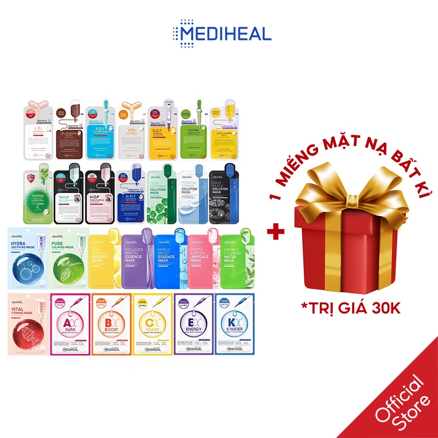 Mặt Nạ Dưỡng Trắng Da, Giảm Mụn, Tái Tạo, Phục Hồi Da Mediheal 24ml