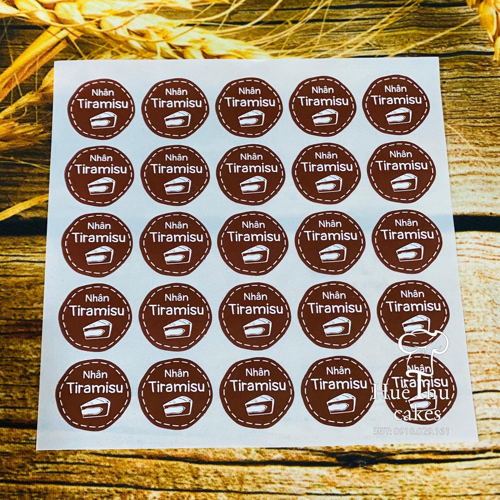 Tem dán nhân bánh Trung Thu đủ vị