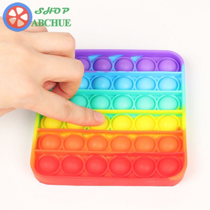 Đồ chơi Pop It bấm bong bóng giải tỏa căng thẳng, Pop It Tiktok Push Pop Fidget Toy
