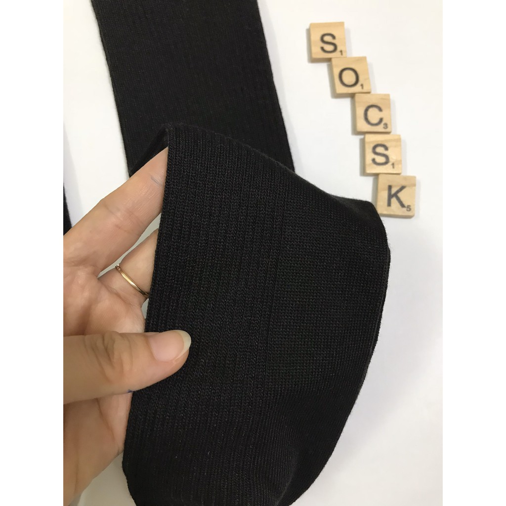 5 đôi -Tất/ vớ cổ cao chất cotton thấm hút mồ hôi, chống hôi chân. Hàng xuất Nhật (mẫu 1)