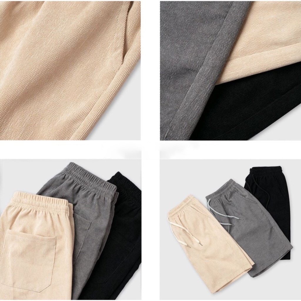 Quần Short Unisex Nam Nữ, Quần Đùi Basic chất liệu nhung tăm xịn, thoải mái, dày dặn thời trang