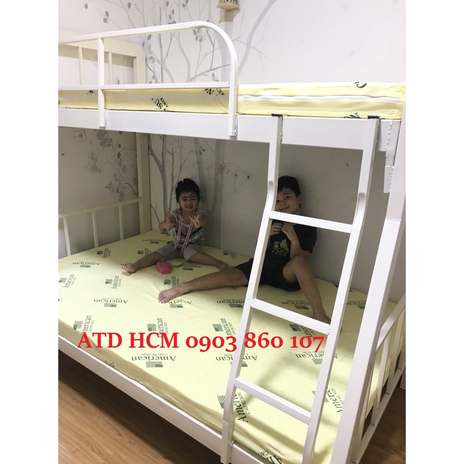 Giường tầng sắt hộp vuông cho người lớn - tháo ráp dễ dàng nhanh chóng giao tận nơi bình dương và tphcm