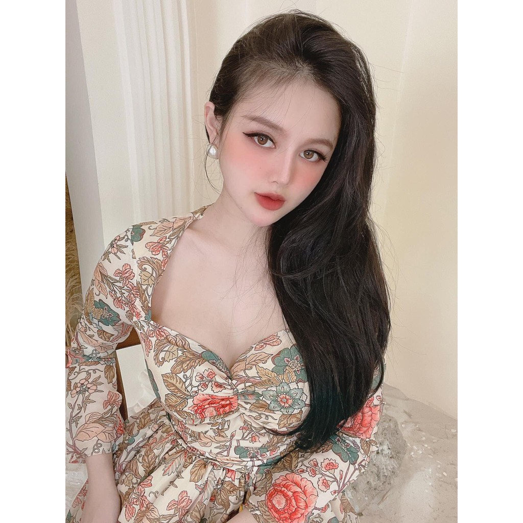 🆘🆘 𝐇𝐚̀𝐧𝐠 𝐂𝐨́ 𝐬𝐚̆̃𝐧 🍏🍏Váy maxi hoa zúm ngực dáng xoè về hàng #155K Chất đũi lụa mềm đẹp Hàng kỹ Lên chuẩn form mẫu 💯Hình