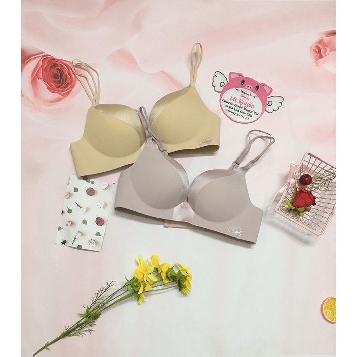 Áo lót su gấm phối lụa siêu chảnh- mút vừa 2cm không gọng cho nàng thoải mái cả ngày