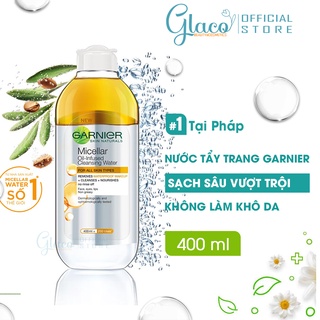 Nước tẩy trang Garnier Skin Active 400ml cho da nhạy cảm dầu mụn khô hỗn hợp dịu nhẹ nội địa