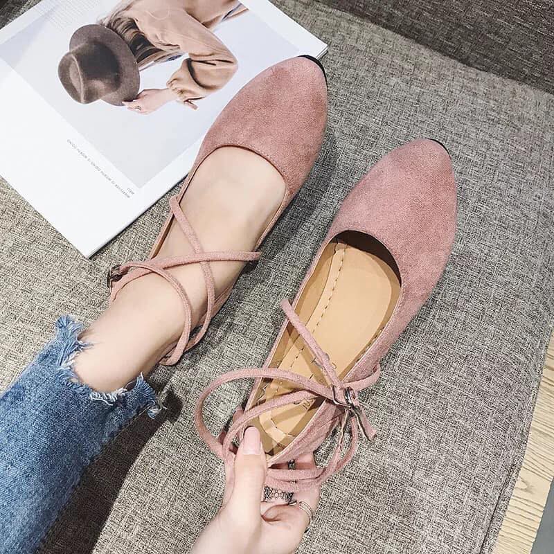- Giày búp bê nữ buộc dây