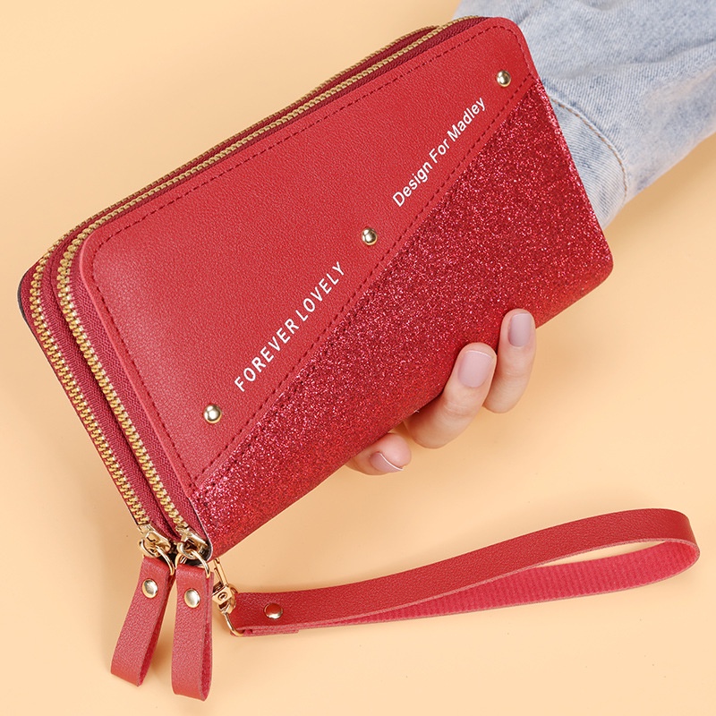 Ví Nữ Dài Khóa Kéo Thời Trang Hàn Quốc Giá Đỡ