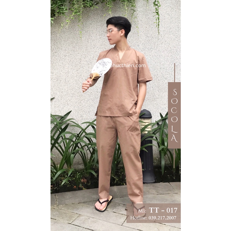 Đồ Lam Đi Chùa Nam,  Trụ Nam Thêu "Tâm"