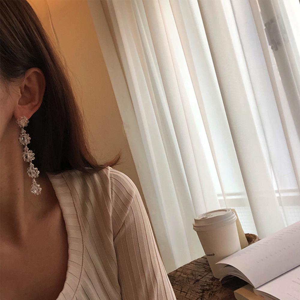 Vanes1 Bông Tai Hình Hoa Phong Cách Vintage Hàn Quốc Ngọt Ngào|Trang Sức Thời Trang