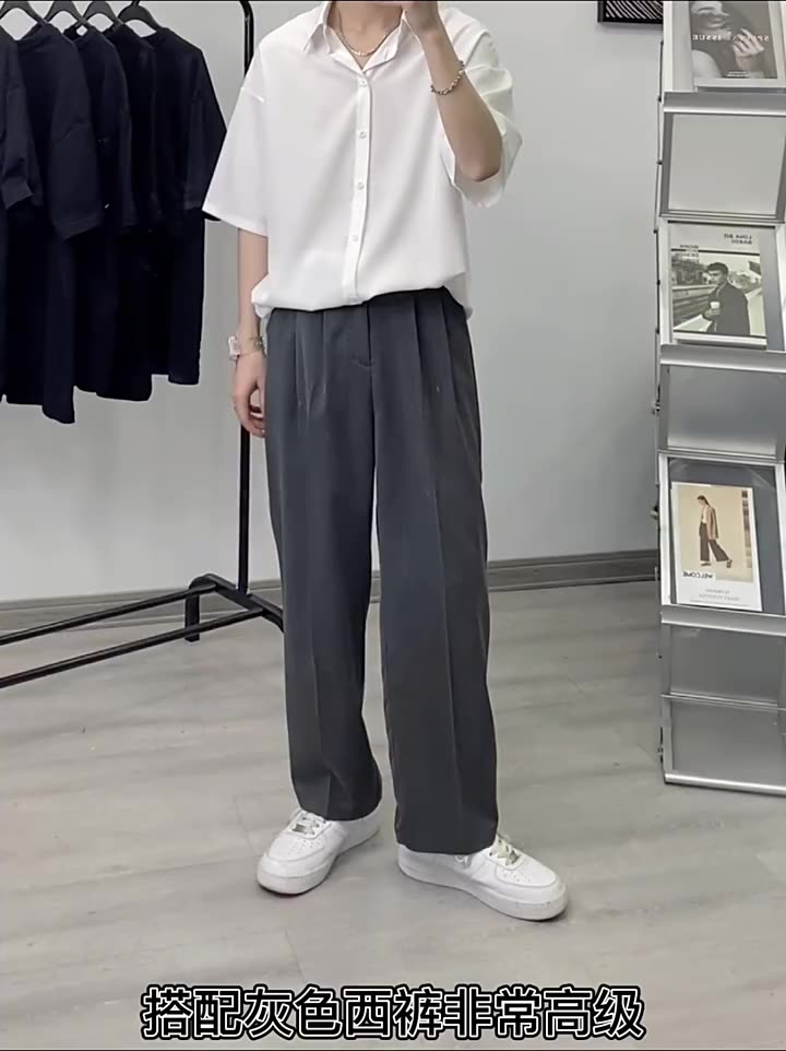 Áo Sơ Mi Mỏng Tay Ngắn Màu Sắc Đơn Giản Có Size Lớn M-8XL Dành Cho Nam Giới | BigBuy360 - bigbuy360.vn