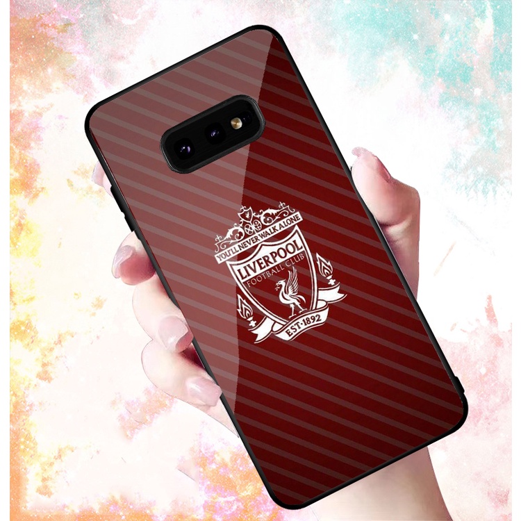 Ốp Lưng SAMSUNG GALAXY S10, S10 PLUS, S10 E, S10 5G, S10 LITE mặt kính cường lực cao cấp In hình Câu Lạc Bộ Bóng Đá
