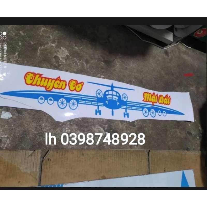 TEM CHUYÊN CƠ MẶT ĐẤT DÁN TRANG TRÍ XE TẢI, XE BEN, XE Ô TÔ...
