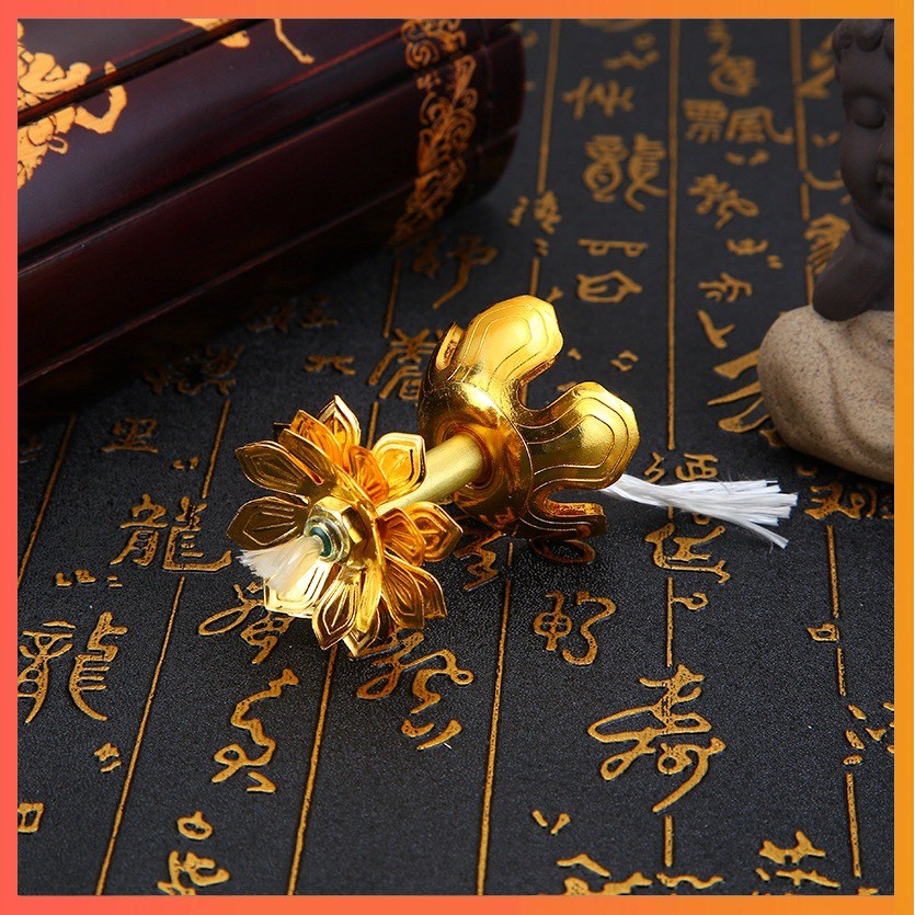 Đèn bấc bằng đồng vàng Bảo Liên Đăng, dùng trong việc thờ cúng tạo không gian trang trọng ấm cúng [Tâm Linh - Kính Phật] | BigBuy360 - bigbuy360.vn