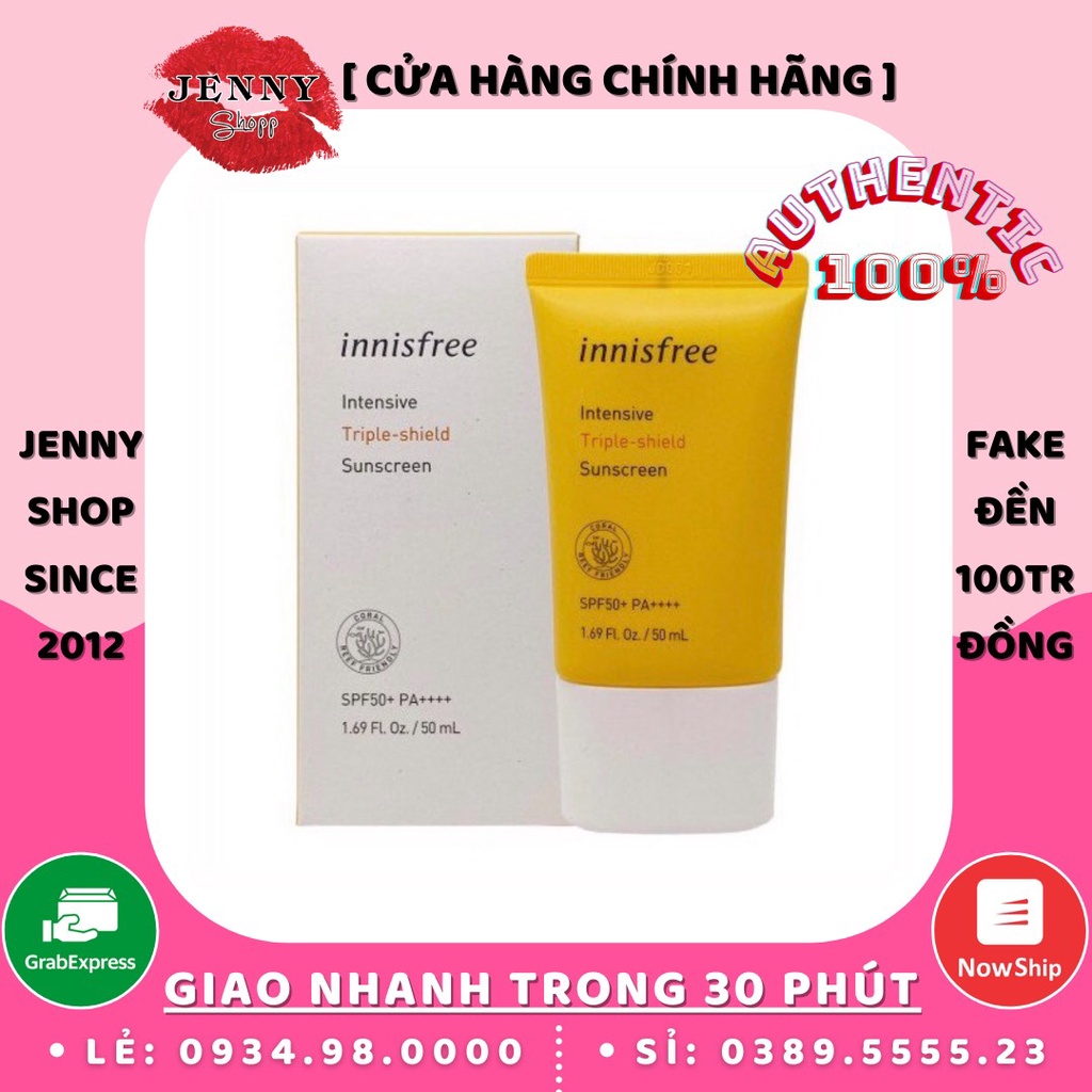 Kem Chống Nắng Innisfree Perfect Uv Protection Cream Triple Shield SPF5- PA++++