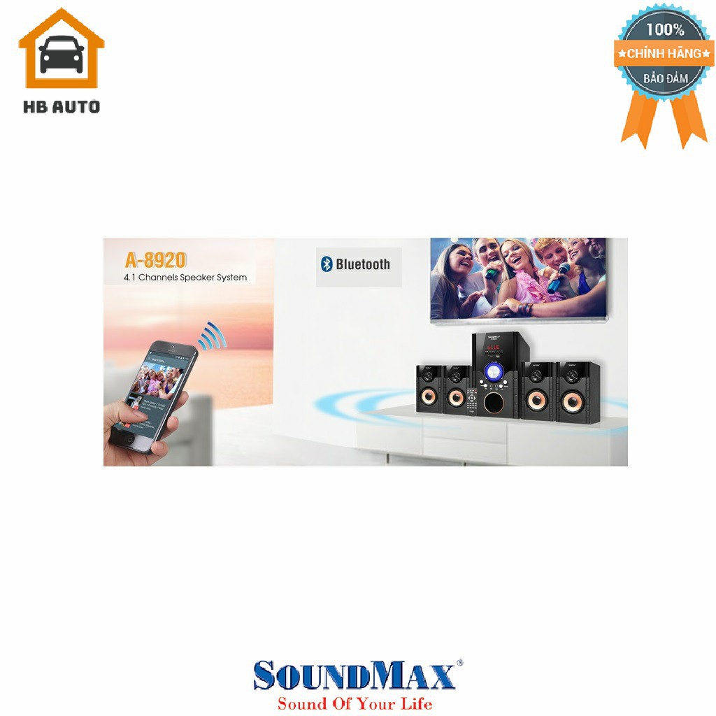 Loa Bluetooth Soundmax A8920 4.1 70W Karaoke Speaker Hàng chính hãng