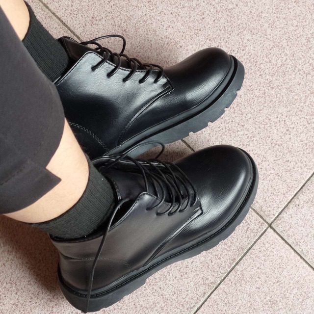 Giày ulzzang boots cổ cao đơn giản ảnh thật cuối