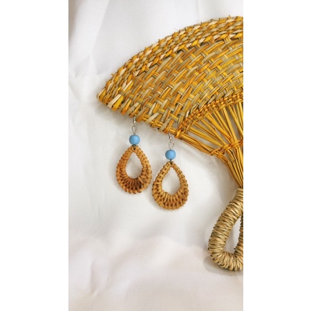 Xưởng sx khuyên tai mây handmade vintage hàng có sẵn giao ngẫu nhiên
