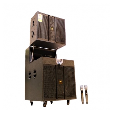 Loa Kéo Kingbass 232, Loa Kéo Gập Di Động Công Suất Lớn, Âm Thanh Cực Hay, Bass Ấm + Kèm 2 Micro Lọc Âm Giảm Hú