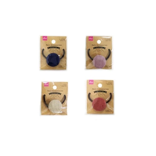 Daiso Cột tóc NT nút corduroy
