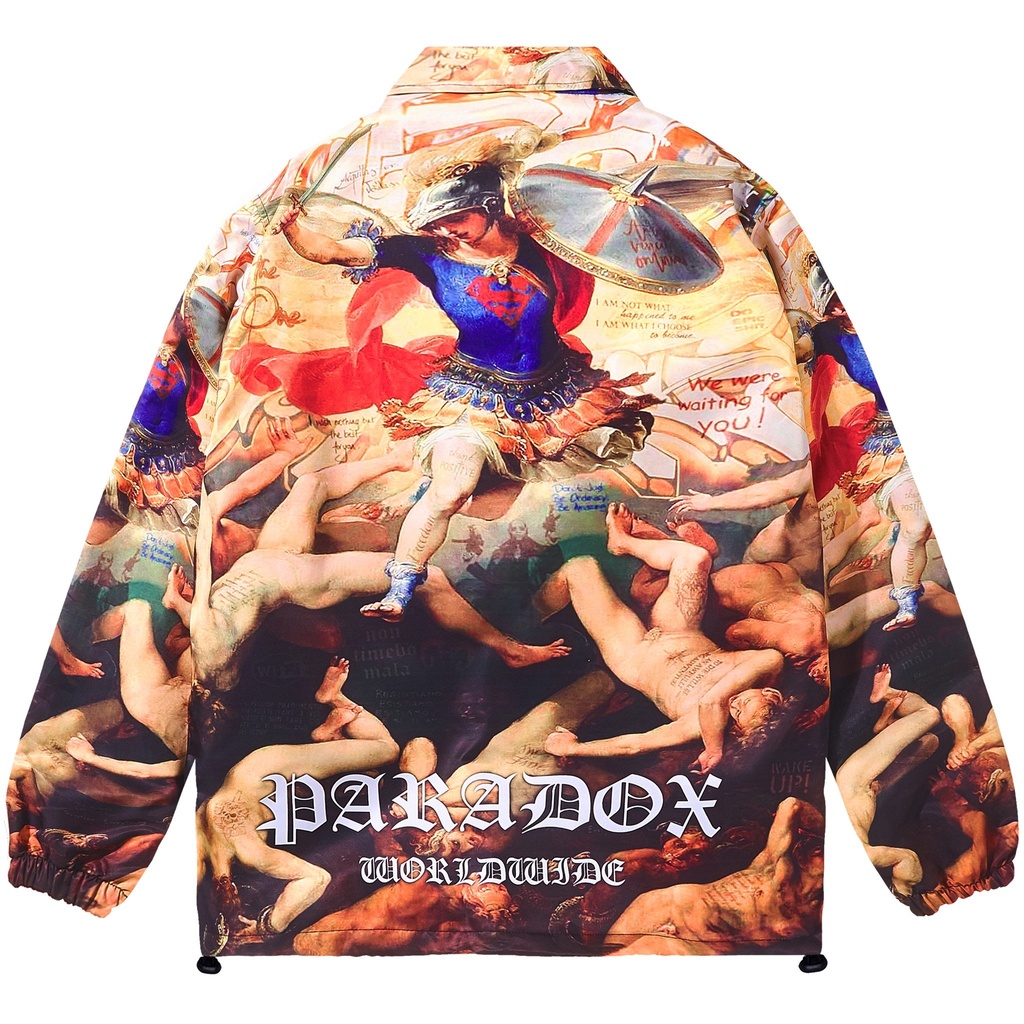 Áo khoác dù 2 lớp Paradox form rộng - Unisex - In hình - PSYHI OVER-PRINTED JACKET