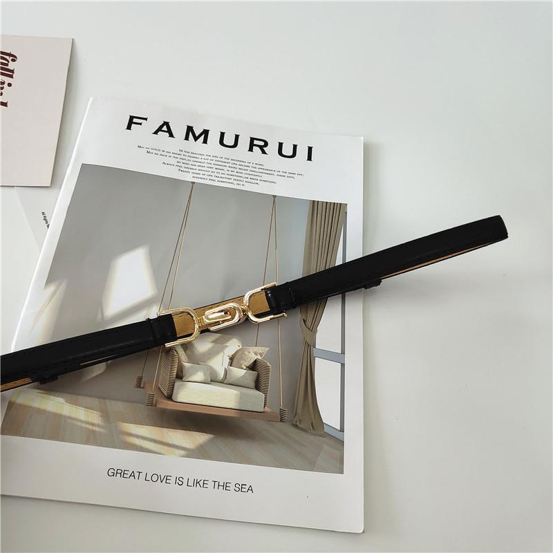 Thắt lưng co giãn có khóa kiểu dáng đơn giản thời trang thanh lịch cho nữ