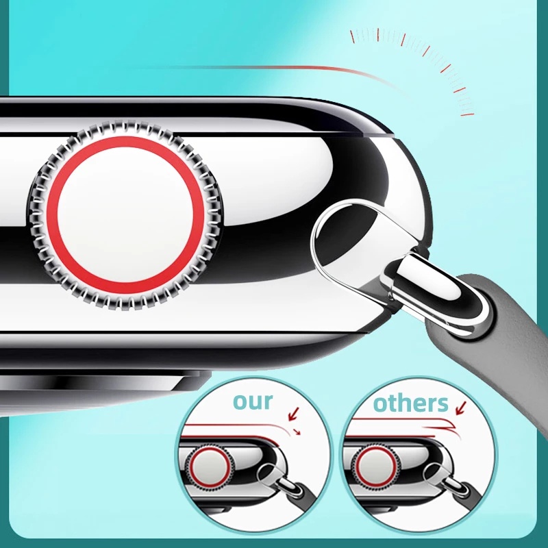 Kính Cường Lực Bảo Vệ Màn Hình Đồng Hồ Apple Watch 7 6 SE 5 40mm 44mm 38mm 42mm iWatch Series 1/2/3/4/6/7