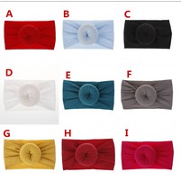 Khăn Turban cài tóc phối nơ cho bé gái