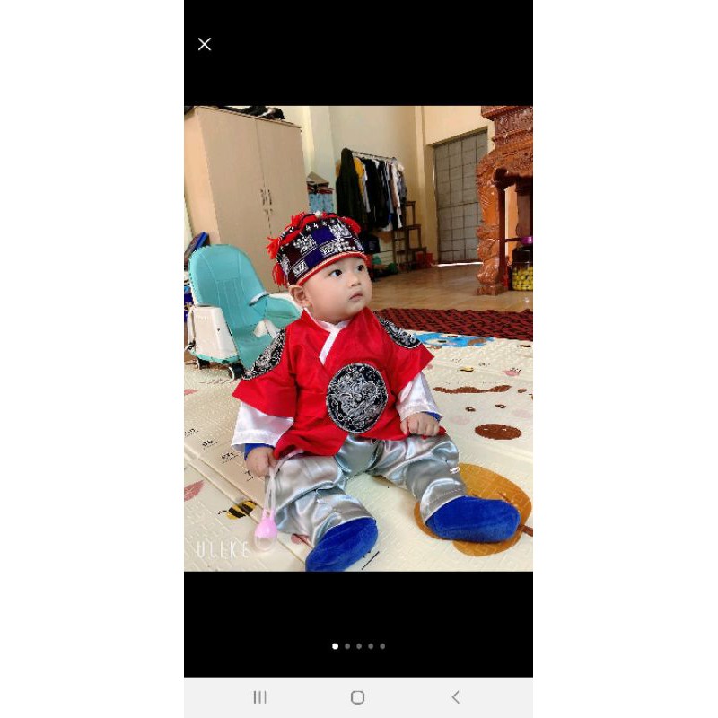 Bộ Hanbok bé trai mẫu siêu cute