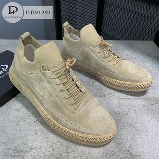 Giày Sneaker Nam Thời Trang Cao Cấp - Giày Da Lộn Tôn Dáng GD91291 [yenvy_96]