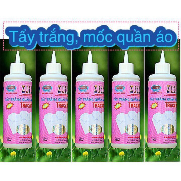 Tẩy trắng, tẩy mốc quần áo 1 lọ 120ml