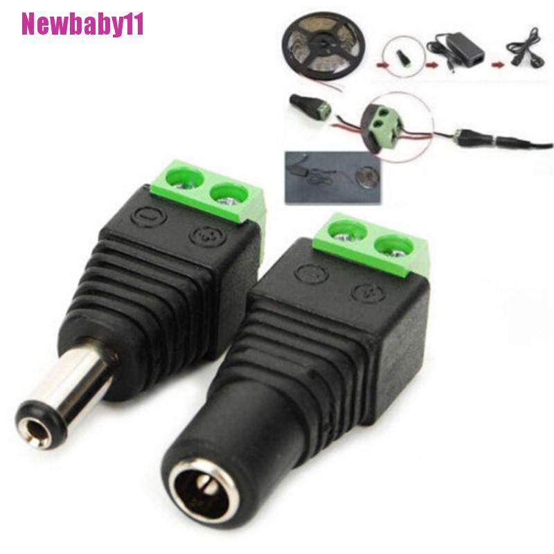 Bộ 5 Đầu Nối Nguồn Dc 12v Cho Dây Đèn Led | BigBuy360 - bigbuy360.vn