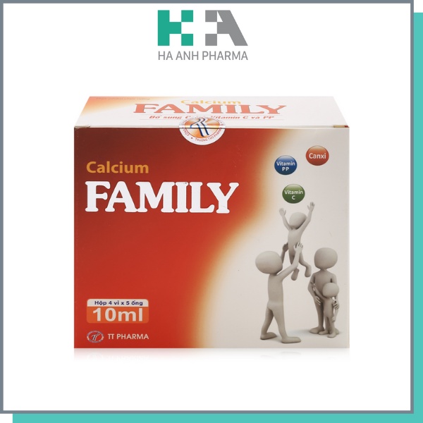 CALCIUM FAMILY Bổ sung Calci Thanh thiếu niên trong thời kỳ tăng trưởng,Phụ nữ có thai và cho con bú, trẻ em còi xương