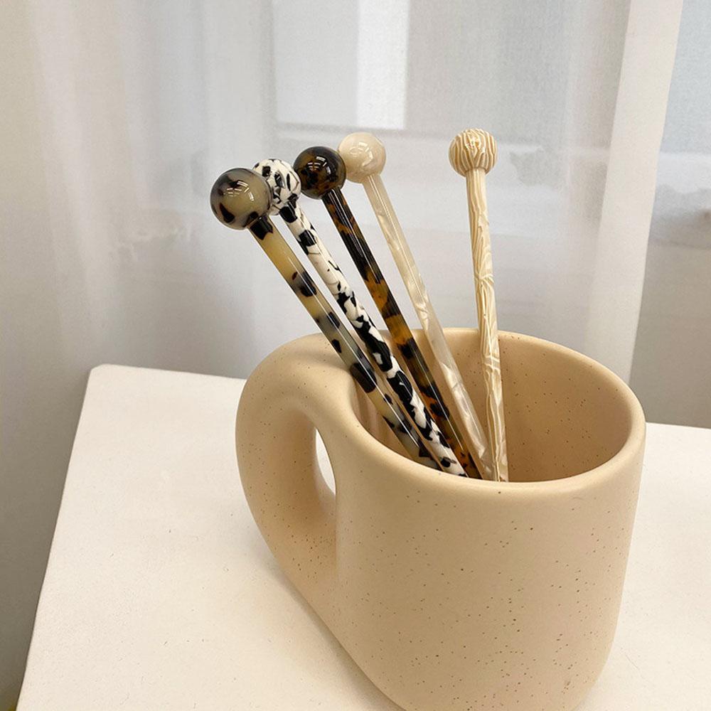 EXPEN Trâm Cài Tóc Bằng Nhựa Họa Tiết Mực In Thời Trang Cổ Điển Cho Nữ