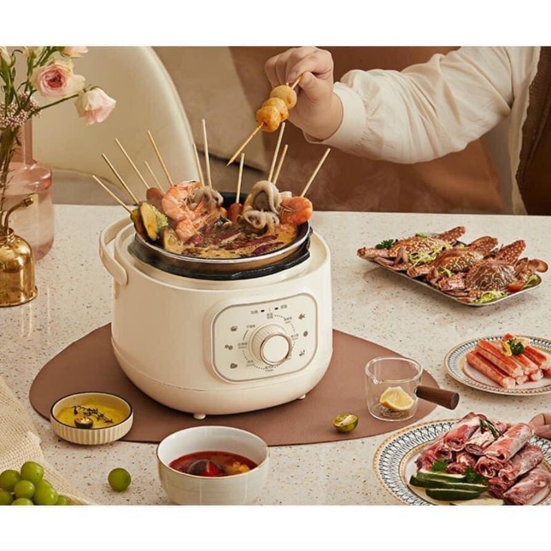 (BẢO HÀNH 12 THÁNG)Nồi áp suất điện đa năng YLB-A20U1 2L Nấu Cháo, Ninh Xương Siêu Tiện Lợi