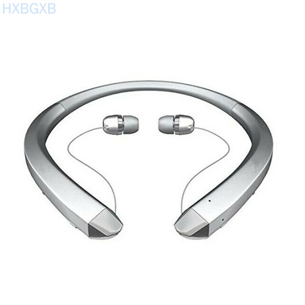 HXBG HBS-910 Bluetooth Earphone CSR Tone Sports Neckband Mic Noise Cancelling Stereo Sweat Proof Headphone,Silver