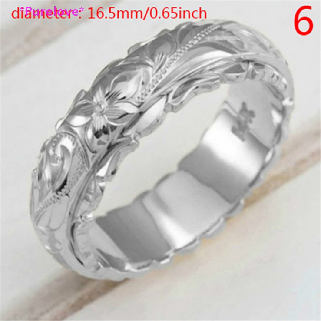 Nhẫn Mạ Vàng 14k Chạm Khắc Hoa Tinh Tế Cho Nữ Mới