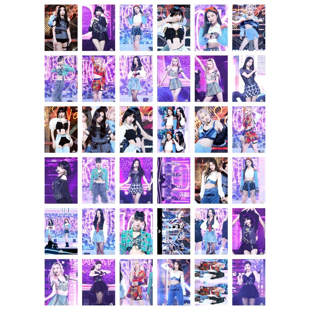 Lomo card 72 ảnh BLACKPINK - Lovesick girls stage