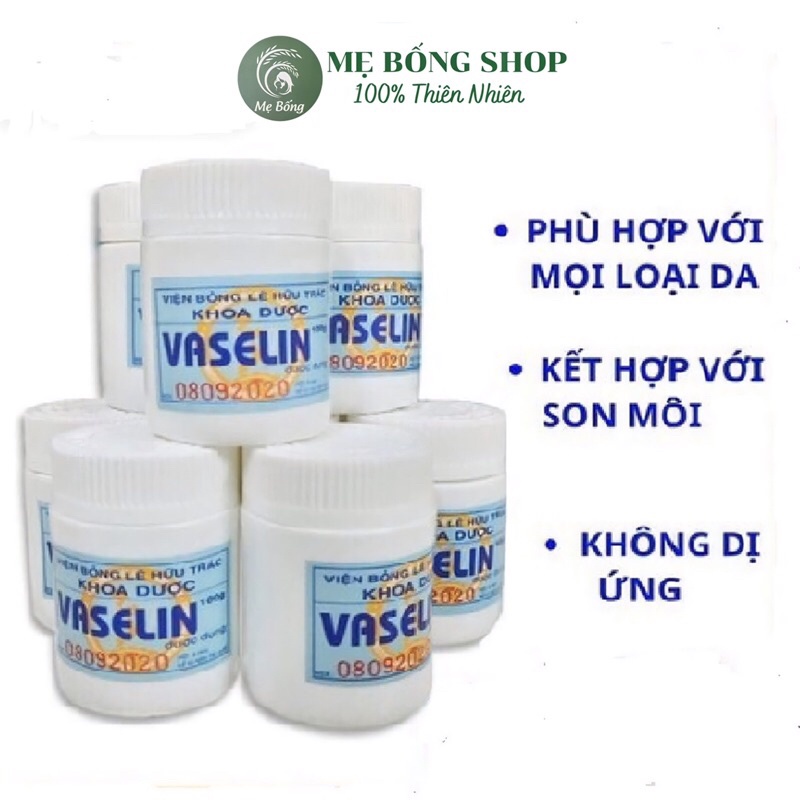 Kem Nẻ Vaselin Viện Bỏng Quốc Gia Hộp 100g, Sáp Dưỡng Ẩm Chống Nẻ Dùng Cho Mọi Loại Da, An Toàn Cho Trẻ Nhỏ