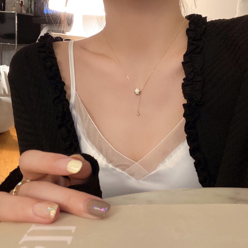 Dây chuyền MANYUE mặt tròn thời trang Hàn Quốc